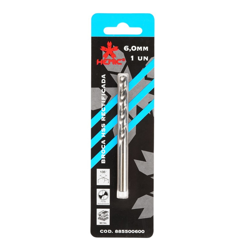Broca HSS 4341 Hemic 11mm Blister (1un)