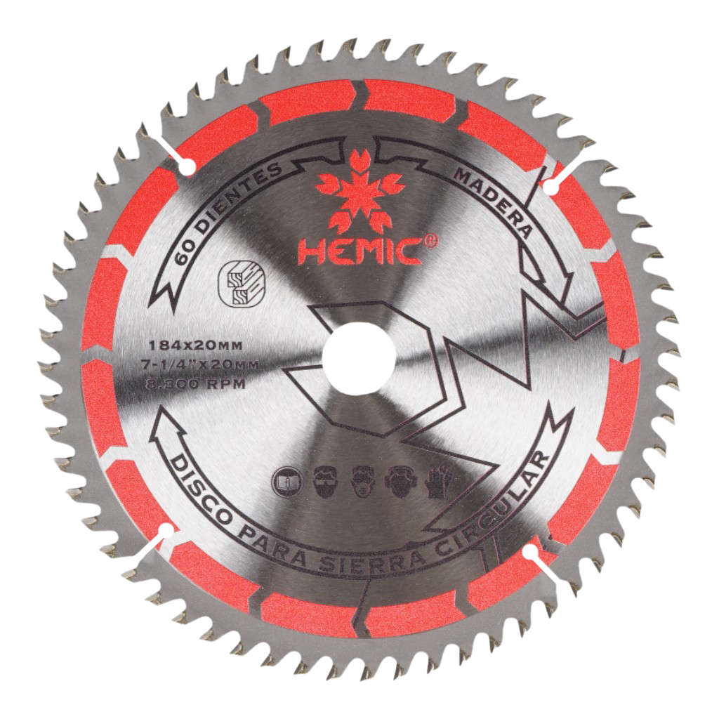 [880916184] Disco de Sierra Hemic 184mm 16 dientes