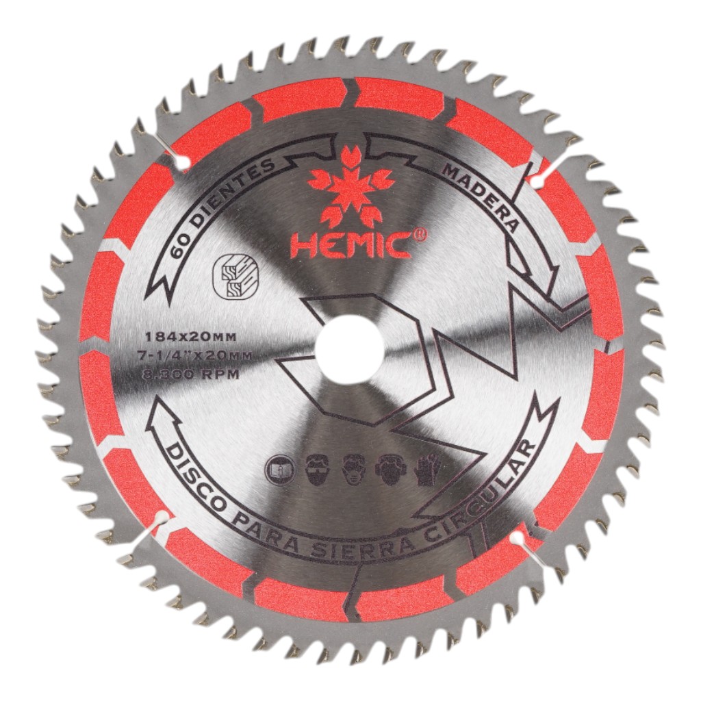 Disco de Sierra TCT Hemic 184mm 60 dientes