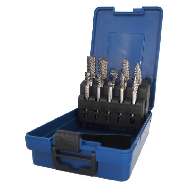 Set Limas TCT TG6 (doble corte) 10 pcs 6 y 12mm