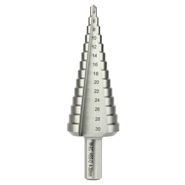 Broca escalonada HSS-Co.5% 4-12mm 5 pasos