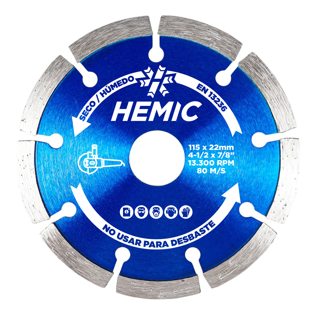 [8802180] Disco Diamantado HEMIC Borde Segmentado 180mm