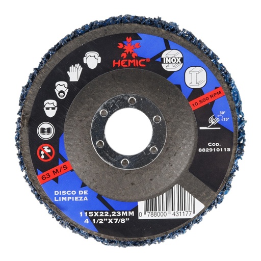 [882910115] Disco de Limpieza Hemic 115x22,23mm