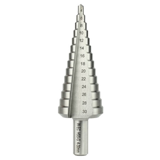 [63] Broca escalonada HSS 6-37mm 12 pasos