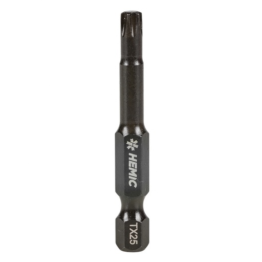 [8834T2550] HEMIC Punta TORX TX25 largo 50mm Toma Hex 1/4
